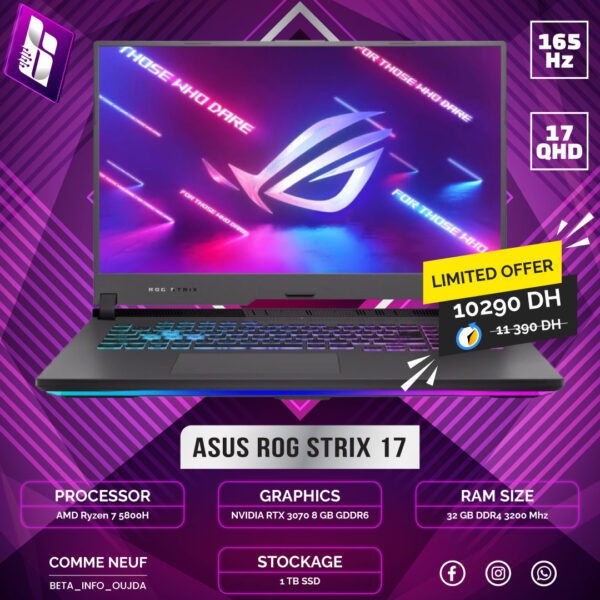 ASUS ROG STRIX G713QR R7 5800H / RTX 3070