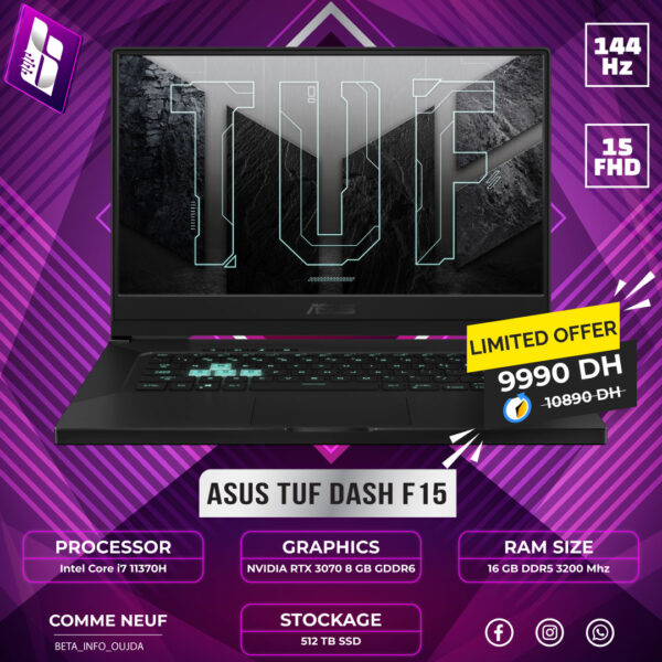 Asus TUF Dash F15 FX516RP i7 11370H / RTX 3070