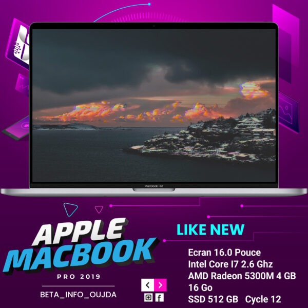 Apple MacBook Pro 16 2019 Intel Core i7 2.6 Ghz