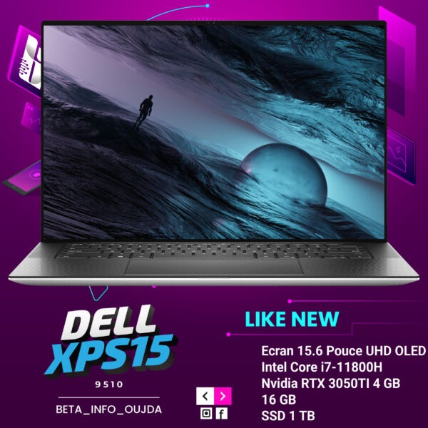 Dell Laptop XPS 15 9510 4K OLED