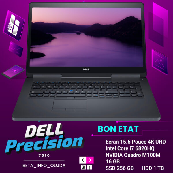 Dell Precision 7510 Intel Core i7 6820HQ 4K UHD
