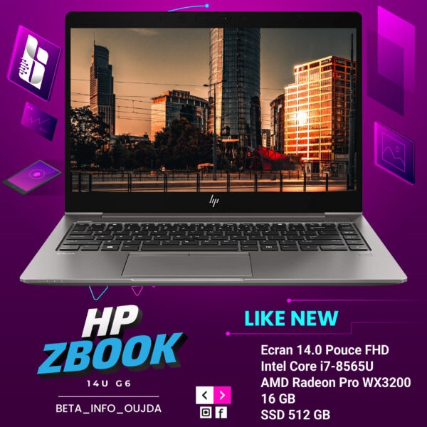 HP ZBOOK 14 G6 Core i7-8565U