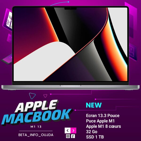 MacBook Pro 13 ( M1 / 32 RAM / 1 TB )
