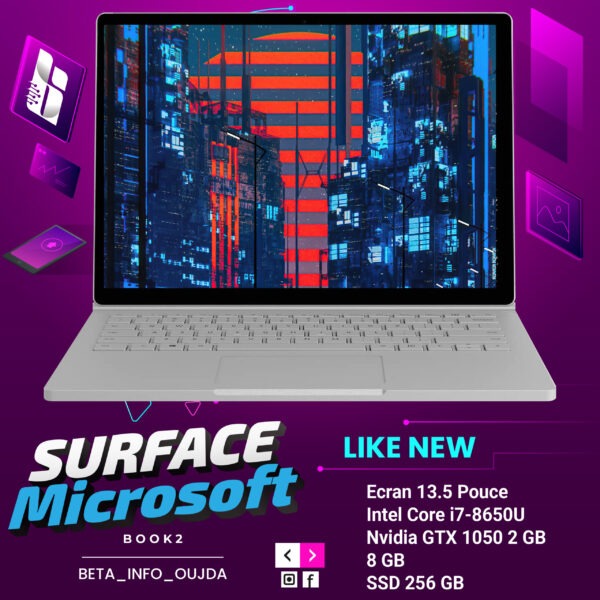 Microsoft SURFACE BOOK 2 Core I7 8650U