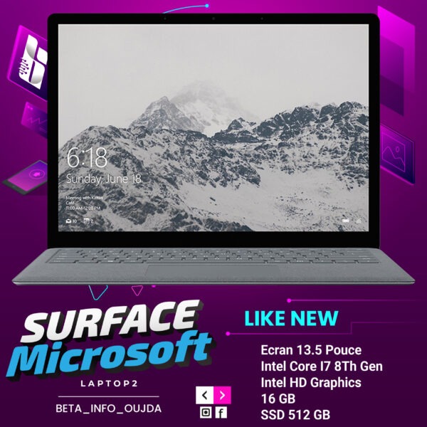 Microsoft Surface Laptop 2 i7 8650U