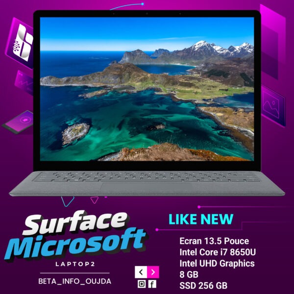 Microsoft Surface Laptop 2 - Intel Core i7 8650U