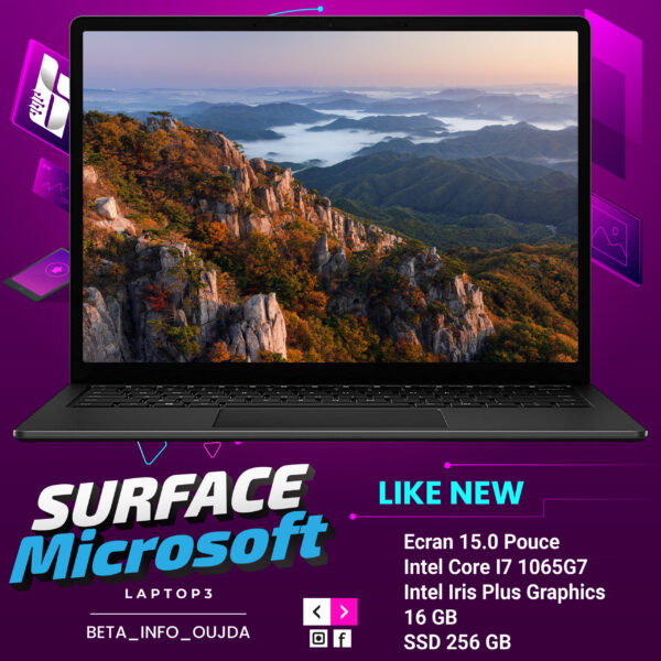 Microsoft Surface Laptop 3  Intel Core i7 1065G7 / 1.3 GHz