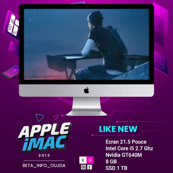 Apple iMac 21 2013 core I5 1To