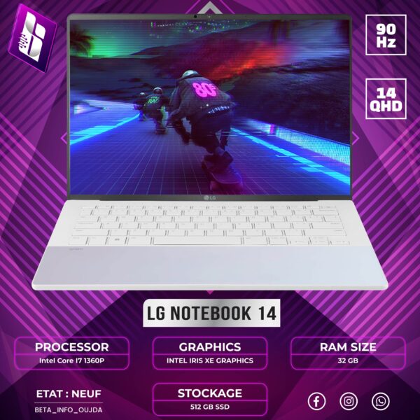 LG NoteBook 14z90rs Core I7 13620H OLED