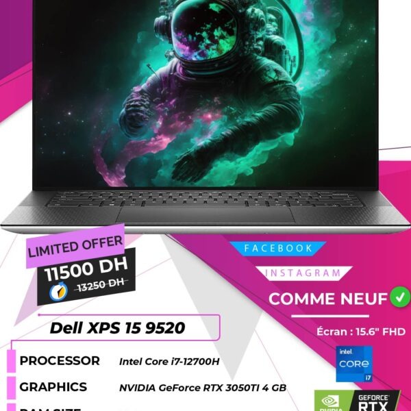 Dell XPS 15 9520 Core i7 12700H