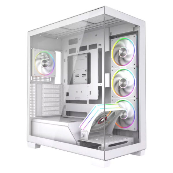 Boitier Gamer SG NV7 5 FAN ARGB BLANC